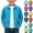 Light Blue, variant on Full Zip Up Jacket For Boys Mock Neck Long Sleeve Coat Kids Fall Casual Fashion School Uniform Outerwear, Blue, 13-14 Years