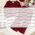 thumbnail image 7 of Mnyotv Girls Cute Red Bow Long Sleeve Tops and Flared Pants Toddler Baby Girl Fall Clothes Size 2-3 Years, 7 of 7
