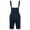 Dark Blue, variant on Homenesgenics Mens Bib and Brace Overall Short Men Casual Fashion Solid Breast Pocket Denim Ripped Shorts Straight Type Overalls