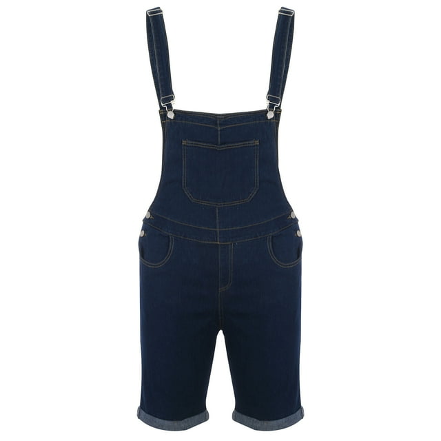 Men's Summer Ripped Denim Bib Overalls Casual Relaxed Fit Distressed Jeans Jumpsuit with Pockets Lounge Trousers