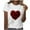 X406-White, variant on Neewe Womens Love Heart Shirts Short Sleeve Valentines Crewneck Colorful Heart Graphic Tees Tops