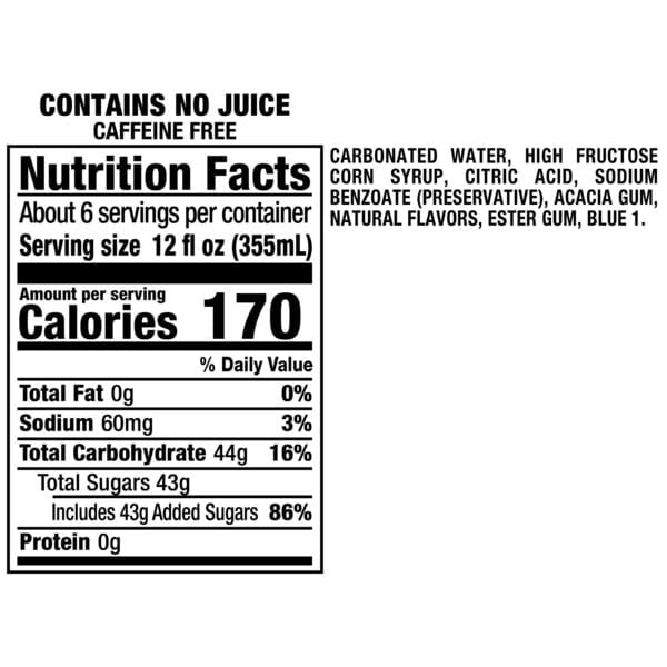 Sunkist Berry Lemonade Soda, 2 Liter Bottles, 6 Pack