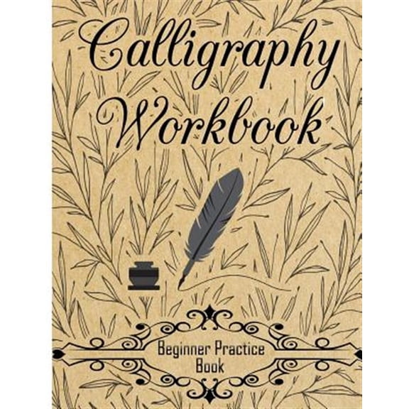 Pre-Owned Calligraphy Workbook (Beginner Practice Book): Beginner Practice Workbook 4 Paper Type Line (Paperback) by Creative Calligraphy Prac