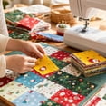 thumbnail image 4 of Christmas Fabric Christmas Jelly Roll Fabric Precut Quilting Squares Bundle with Xmas Tree Snowflake Plaid Polka Dot Stripe Prints for Winter Patchwork Sewing DIY Craft Scrapbook Projects,B-70PCS, 4 of 4