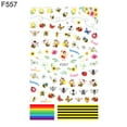 thumbnail image 2 of FunieSuper Thin 3D English Letters Animal Fruit Leaf Nail Sticker Adhesive Decoration, 2 of 7