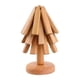 thumbnail image 1 of Posavasos de madera con soporte para bebidas, protección de mesa, regalos, antideslizantes, de madera 3 piezas, 1 of 9