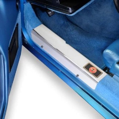 C4 Corvette Chrome Door Sill Guards Fits 88 through 90 Corvettes