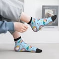 thumbnail image 2 of Fuzoiu Gnome Pool Party Print Adult Socks, Crew Moisture-wicking Socks, Unisex Cushion Crew Socks,Casual Sports Ankle Socks, 2 of 7