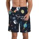 thumbnail image 1 of Balery Space Traje de Baño Estilo Hawaiano para Hombre, Shorts de Secado Rápido con Bolsillos-Small, 1 of 6