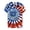 ZD-Multicolor 4th of july tshirts men, variant on Jessboyy Tie Dye Shirt Men Short Sleeve Graphic Tee Red and Blue Printed 4th of July T Shirts Summer Tops Independence Day Patriotic Tshirts Multicolor,XXL