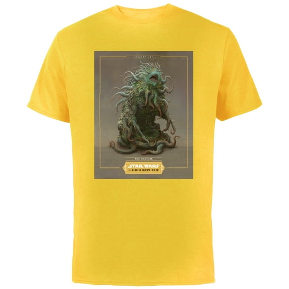 Star Wars The High Republic The Drengir - Short Sleeve Cotton T-Shirt for Adults - Customized-Yellow
