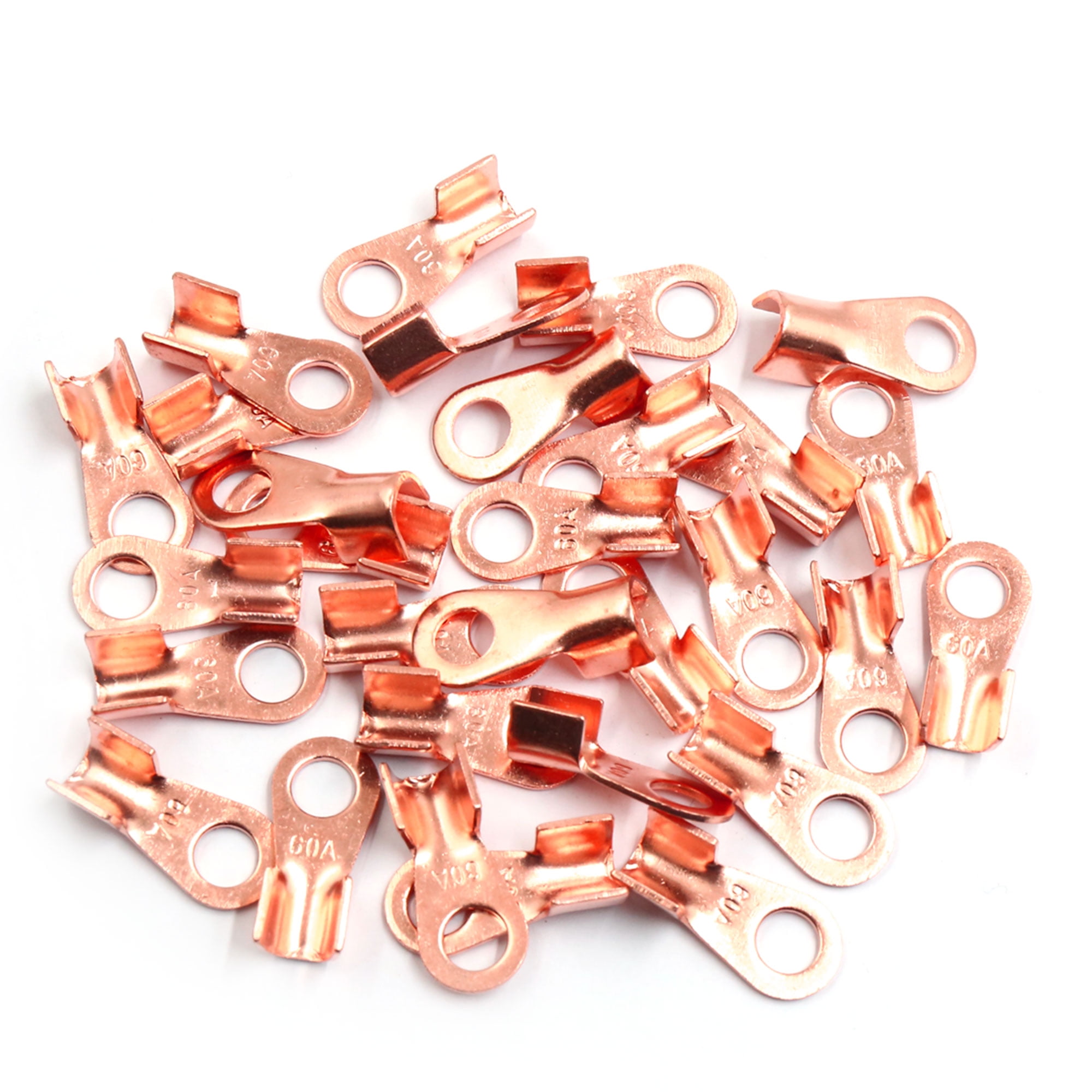 30pcs 60A Copper Ring Terminals Lug Non Insulated Battery Wire 30pcs-60a-copper-ring-terminals-lug-non-insulated-battery-wire