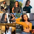 thumbnail image 3 of Cheveux Humains Raides 3 Bundles 10 10 Pouces Cheveux Vierges Courts Tissage pour Femmes Remy Weft Extensi, 3 of 7