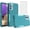 Teal, variant on Phone Case for Samsung Galaxy A32 5G 2021 6.5 inch with Screen Protector Cover and Dual Layer Cell Accessories Protective Gaxaly M32 G5 Galaxies A 32 32A S32 SM-A326U A326U Women Men Teal