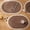 Brown, variant on Tabletex Set of 4 Oval Placemats Heat-Resistant Table Mats Washable Non-Slip Dining Table Mats (Blue, 4)