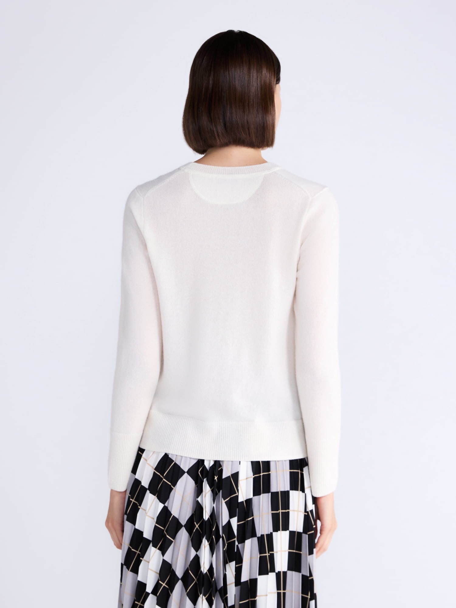 Free Assembly Women's and Women's Plus Cashmere Sweater with Long Sleeves, Sizes XS-4X