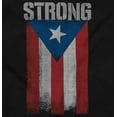 thumbnail image 2 of Puerto Rican Pride Frayed PR Flag Hoodie Sweatshirt Women Men Brisco Brands S, 2 of 5
