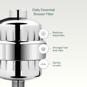 Aquabliss SF220 Daily Essential Shower Filter – Reduces Chlorine & Sediment for Healthier-Looking Skin, Hair & Nails – Chrome