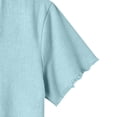 thumbnail image 6 of ShiShine Mens Short Sleeve V Neck Tshirts Loose Casual Breathable Summer Beach Tee Tops Lightweight Basic Clothes Shirts, 6 of 6
