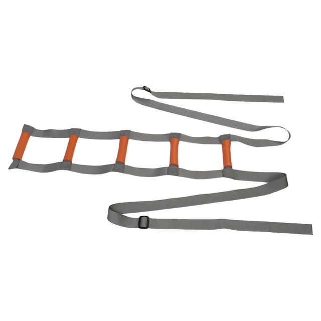 Bed Rope Ladder Helper, Bed Rope Ladder Slowly Sitting Up Thicken Handles Safe with Orange Grey for Hospital for Injury Recovery Patient