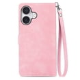 thumbnail image 3 of for iphone 16 6.1 inch Case, Wallet for Women Men, Durable PU Leather Magnetic Flip Lanyard Strap Wristlet Zipper Card Holder Wallet Phone Case for iphone 16, 3 of 10