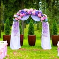thumbnail image 2 of Luniquz 12Pcs Artificial Wisteria Vines, 3.6 feet Wisteria Hanging Garlands with Fake Flowers for Wedding Home Purple, 2 of 9