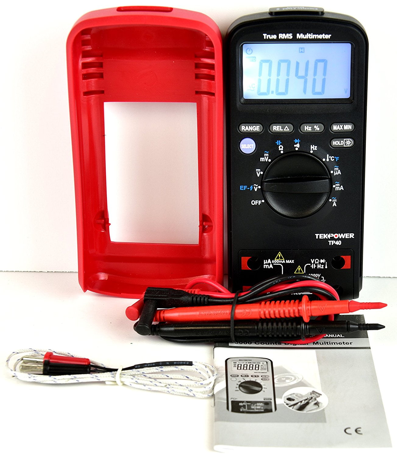 Tekpower TP40 6000 Counts True RMS Digital AC/DC Auto Range Digital Multimeter With Relative Measurement and NCV Features