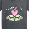 thumbnail image 4 of Inktastic Daddy's Girl Heart Flowers Youth T-Shirt, 4 of 5