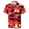 thumbnail image 2 of Trajes hawaianos a juego Cromoncent para papá e hijo, rojo, 2 of 7