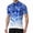 2#Blue, variant on BRANROY Bike Jersey Men Short Sleeve - Printed Half Zip Breathable Crew Neck Moisture Wicking Cycling Jersey for Men MTB Jersey Mens UV Protection,Multicolor,M