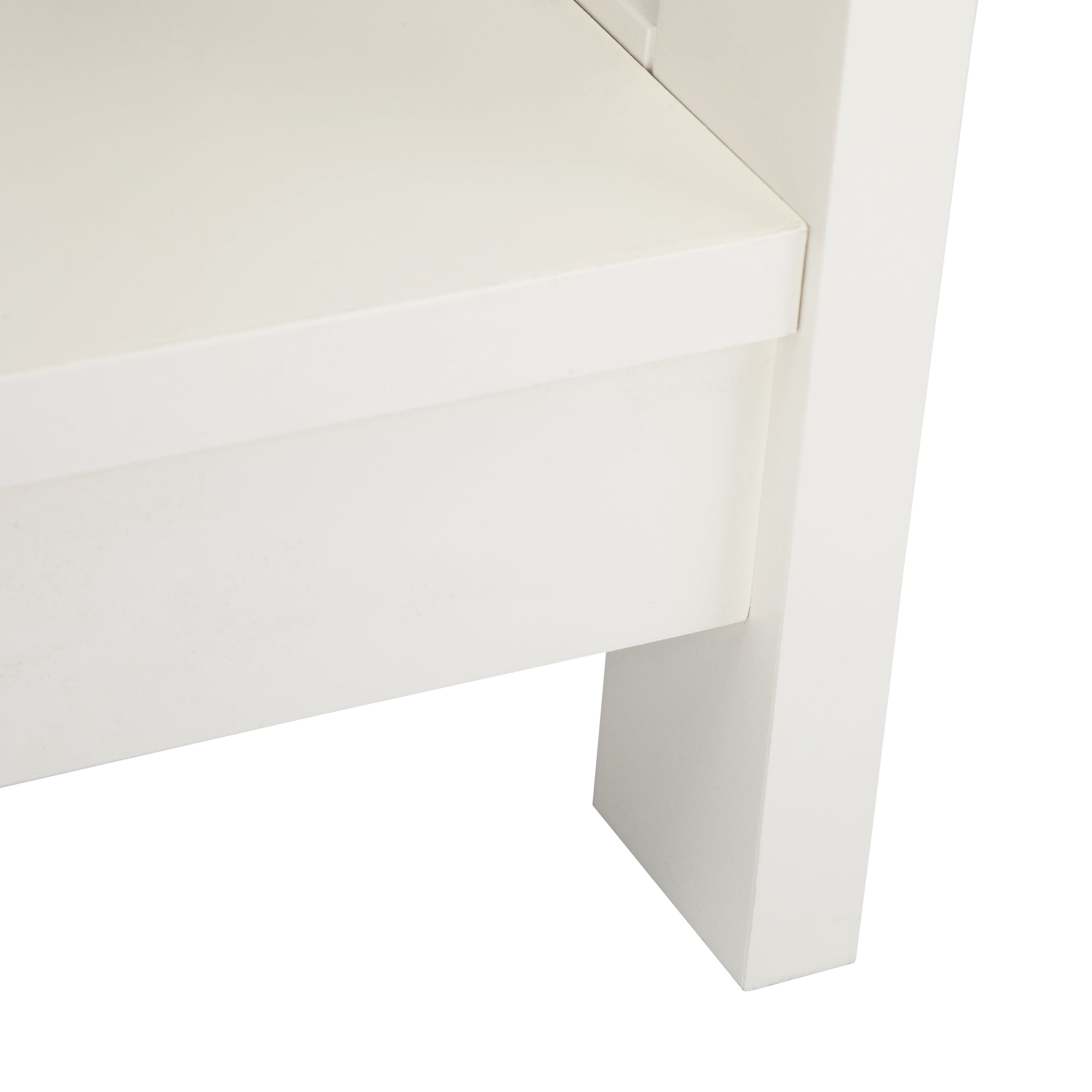 Private Jungle Console Table Hallway Stand Narrow Sofa Side Table with Pet Feeding Station,White Private Jungle Console Table Hallway Stand Narrow Sofa Side Table with Pet Feeding Station,White