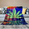 thumbnail image 2 of JEUXUS  Weed Blanket for Boys Girls, Warm Weed Flannel Blankets for Sofa Bed, Colorful Weeds Blankets and Throws for Travel Home, 2 of 6