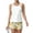 Complexion, variant on Tankini Swimsuits for Women Sunflower Print Drawstring Crew Neck Sports Bathing Suit Summer Vacation 2 Piece Swimsuit Beige M