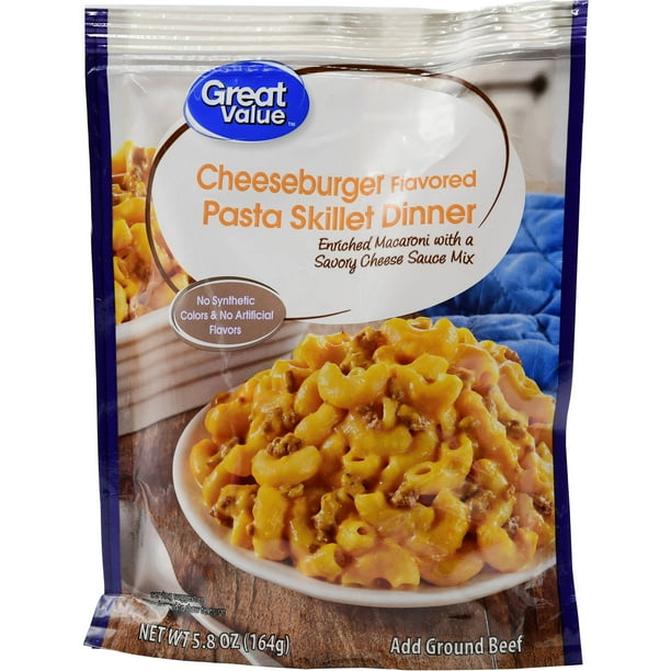 Great Value Cheeseburger Pasta Skillet Dinner, 5.8 oz