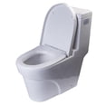 thumbnail image 1 of Eago R-326SEAT Replacement Soft Closing Plastic Toilet Seat, White for TB326, 1 of 1