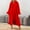 Red, variant on jobturf Robes for Women Plush Long Bathrobe with Ruffle Hem Lightweight Long Sleeve Warm Fuzzy Fleece Spa Robe Soft House Coat with Pockets