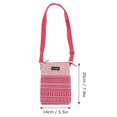 thumbnail image 3 of 1pc 6inch Mobile Phone Storage Bag Purse Bag Cross Body Cotton Bag Portable Bag, 3 of 3