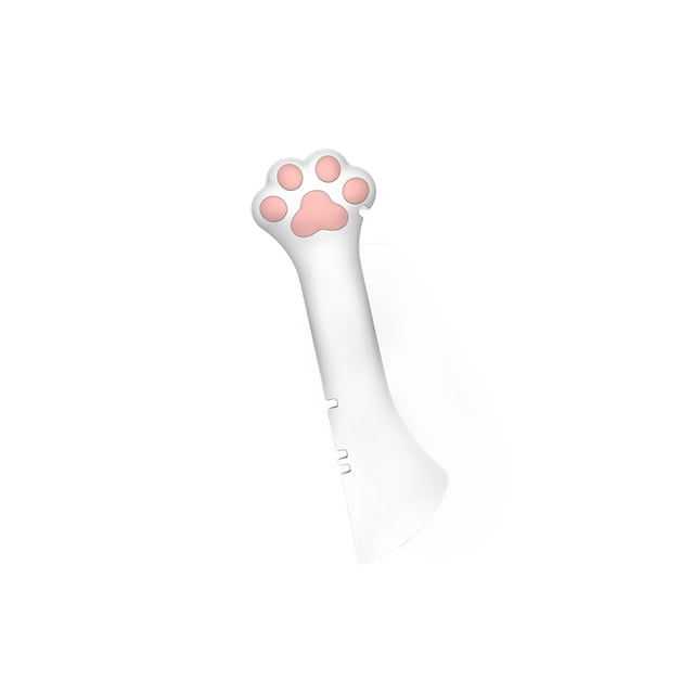 Yuarrent Abrelatas para mascotas, suministros para mascotas, hogar profesional, reutilizable, de silicona, para gatos y perros, cuchara enlatada, Cocina y Comedor Perla blanca Yuarrent HA044658-01