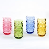 Cupture Impression Plastic Tumblers, 20 oz, 4-Pack (Assorted Colors)