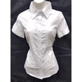 thumbnail image 7 of Womens Stretch Woven Button Down Short Sleeve Shirt, 7 of 7