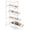 White- 8.1" W, variant on 5-Tier Slim Rolling Storage Cart with Wooden Top, 8.1" Narrow Kitchen Cart with Pull-Out Baskets, Mobile Organizer for Bathroom Laundry Small Space