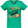 thumbnail image 3 of Inktastic Oktoberfest Squad Hat, Accordion, Pretzels Women's V-Neck T-Shirt, 3 of 5