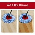 thumbnail image 3 of [3 Pack] Haomacro Mop Replace Heads Compatible with O Cedar RinseClean 2-Tank System, Spin Mop Refill Heads Replacements, Easy to Replace, Microfiber, Machine Washable, 3 of 8