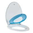 thumbnail image 3 of Danolapsi Blue Elongated Polypropylene Plastic 16.7 x 14.2 inches, Slow and Quiet Close Toilet Seat, 3 of 3