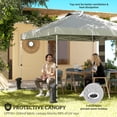 thumbnail image 4 of Outsunny 9.6 x 9.6 ft Pop Up Canopy Tent with Pockets, 1-Button Push, 4 of 10