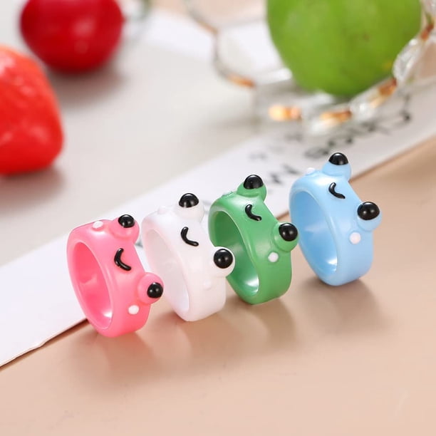 Anillos De Arcilla De Rana Lindos 3D, Joyería Estética Acrílica Animal, Anillo Divertido Para Comprar A Buen Precio - Entrega Gratuita, Reseñas Reales Con Fotos