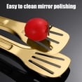 thumbnail image 7 of Bowayaoa Kitchen Cooking Tongs Stainless Steel Grill Clamp Spatula for Flipping Bread Steak Fish Toast-Sliding Buckle Push Pull Design Barbecue Food Clip, 7 of 7