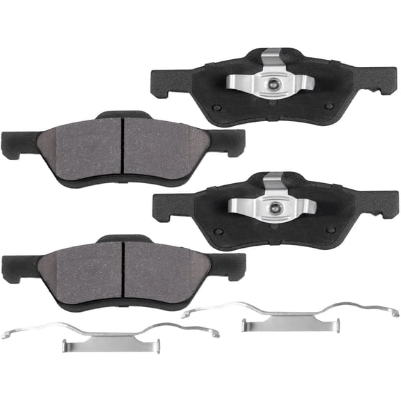 Afa Motors Front Brake Pads w/Hardware Kits Fits Ford Escape, Mazda Tribute,Mercury Mariner -Ceramic Brake Pads-4 Pack Fits select: 2009-2010 FORD ESCAPE XLT, 2005-2008 FORD ESCAPE LIMITED