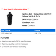 thumbnail image 2 of Ignition Coil - Compatible with 1970 Subaru 360 0.4L 2 Cyl, 2 of 2