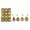 Gold, variant on TIMIFIS Green Christmas Balls 24pcs 1.1-Inch Christmas Tree Decoration Ornaments for Xmas Tree Halloween Wreath Garland Decor Ornaments